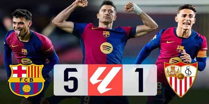 Liga Spanyol - Barcelona Menumbangkan Sevilla 5-1